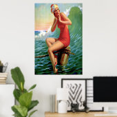 Art Deco -  zitting Poster (Thuiskantoor)