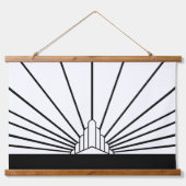 Art deco zon hangend wandkleed (Voorkant 2)