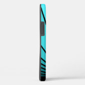 Art deco zon in aqua Case-Mate iPhone case (Achterkant / Rechts)