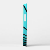 Art deco zon in aqua Case-Mate iPhone case (Achterkant / Rechts)