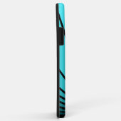 Art deco zon in aqua Case-Mate iPhone case (Achterkant/rechts)