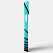 Art deco zon in aqua Case-Mate iPhone case (Achterkant / Rechts)