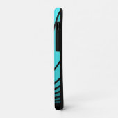 Art deco zon in aqua Case-Mate iPhone case (Achterkant/links)