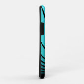 Art deco zon in aqua Case-Mate iPhone case (Achterkant/rechts)