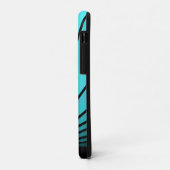Art deco zon in aqua Case-Mate iPhone case (Achterkant/links)