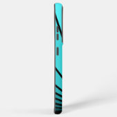 Art deco zon in aqua samsung galaxy hoesje (Rechterkant)