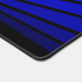 Art deco zon in blauw bureaumat (Hoek)