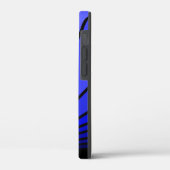 Art deco zon in blauw Case-Mate iPhone case (Achterkant / Links)