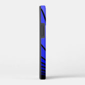 Art deco zon in blauw Case-Mate iPhone case (Achterkant / Rechts)