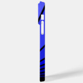 Art deco zon in blauw Case-Mate iPhone case (Achterkant / Links)