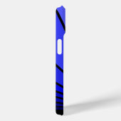 Art deco zon in blauw Case-Mate iPhone case (Achterkant / Rechts)