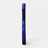 Art deco zon in blauw Case-Mate iPhone case (Achterkant/links)