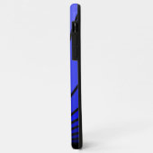 Art deco zon in blauw Case-Mate iPhone case (Achterkant/links)