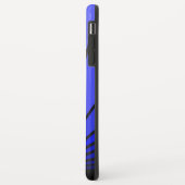 Art deco zon in blauwe iPhone / iPad hoesje (Achterkant/links)