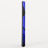Art deco zon in blauwe iPhone / iPad hoesje (Achterkant/rechts)