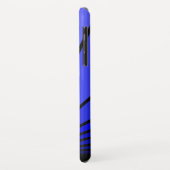 Art deco zon in blauwe iPhone / iPad hoesje (Achterkant/links)