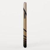 Art deco zon in bruine iPhone / iPad hoesje (Achterkant/rechts)