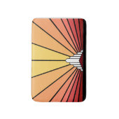 Art deco zon in de ochtend badmat (Voorkant Verticaal)