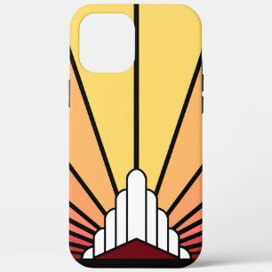 Art deco zon in de ochtend Case-Mate iPhone case