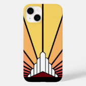 Art deco zon in de ochtend Case-Mate iPhone case (Achterkant)