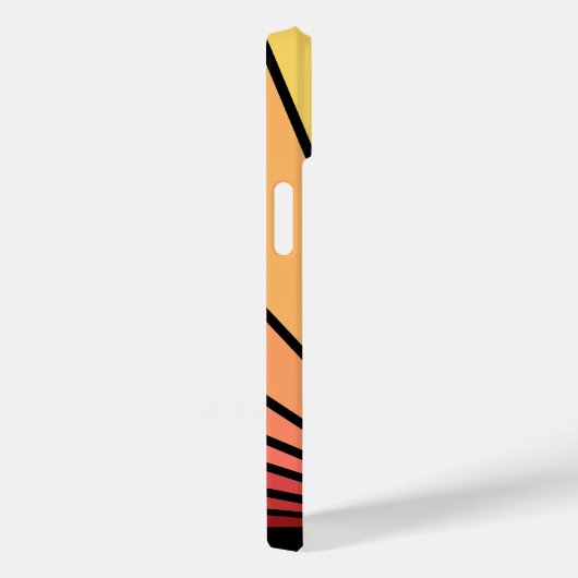 Art deco zon in de ochtend Case-Mate iPhone case (Achterkant / Rechts)