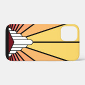 Art deco zon in de ochtend Case-Mate iPhone case (Achterkant (horizontaal))