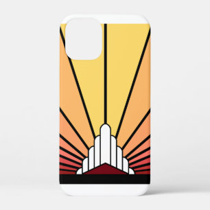 Art deco zon in de ochtend Case-Mate iPhone case