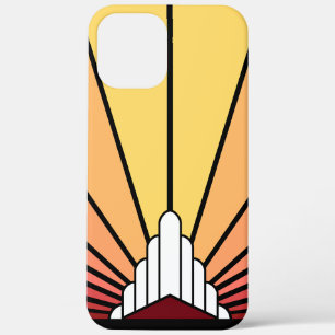 Art deco zon in de ochtend Case-Mate iPhone case