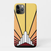 Art deco zon in de ochtend Case-Mate iPhone case (Achterkant)