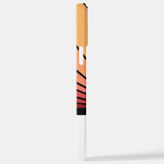 Art deco zon in de ochtend iPhone hoesje (Rechterkant)