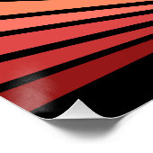 Art deco zon in de ochtend perfect poster (Hoek)