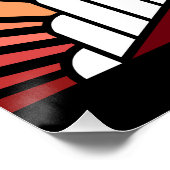 Art deco zon in de ochtend perfect poster (Hoek)