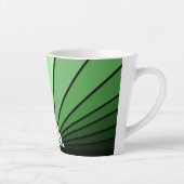 Art deco zon in groene Latte Mok (Rechts)