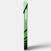 Art deco zon in het groen Case-Mate iPhone case (Achterkant / Links)