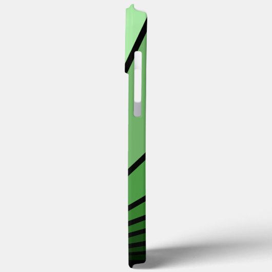 Art deco zon in het groen Case-Mate iPhone case (Achterkant / Links)