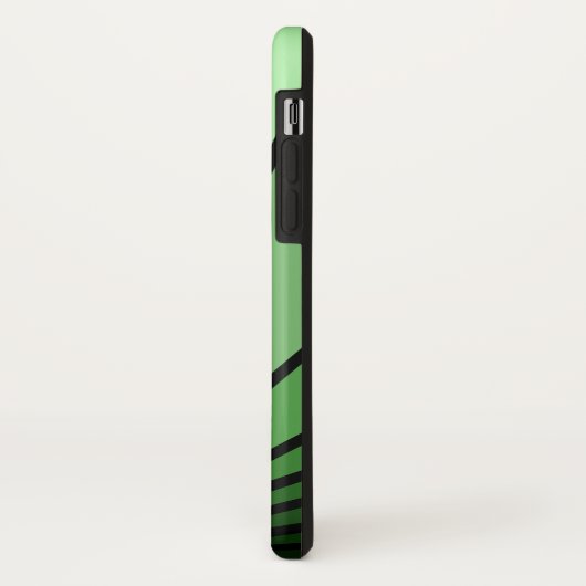 Art deco zon in het groen Case-Mate iPhone case (Achterkant/links)