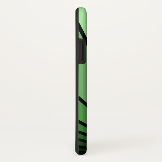 Art deco zon in het groen Case-Mate iPhone case (Achterkant / rechts)