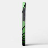 Art deco zon in het groen Case-Mate iPhone case (Achterkant / Links)
