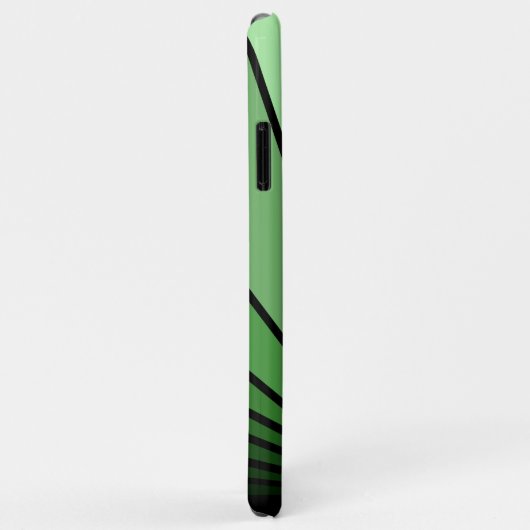 Art deco zon in het groen Case-Mate iPhone case (Achterkant/rechts)