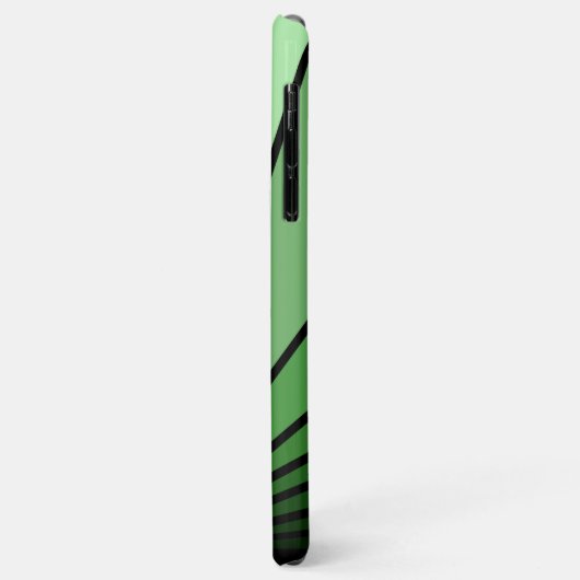 Art deco zon in het groen Case-Mate iPhone case (Achterkant/links)