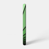 Art deco zon in het groen samsung galaxy hoesje (Linkerkant)