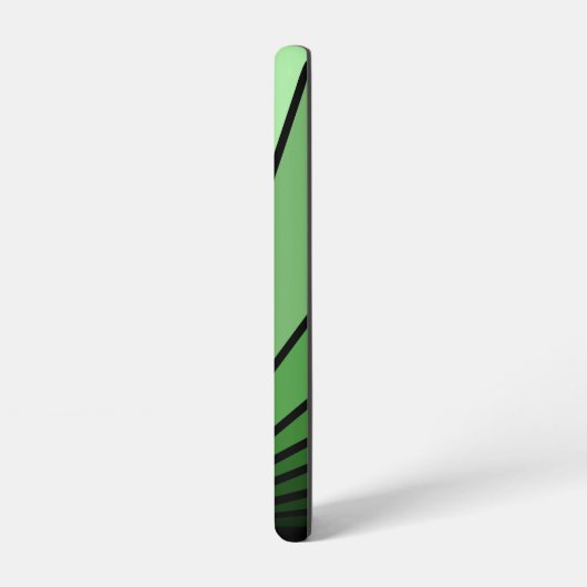 Art deco zon in het groen samsung galaxy hoesje (Linkerkant)