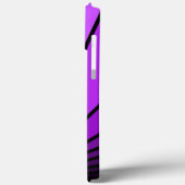 Art deco zon in het paarse Case-Mate iPhone case (Achterkant / Links)
