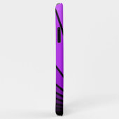 Art deco zon in het paarse Case-Mate iPhone case (Achterkant/rechts)