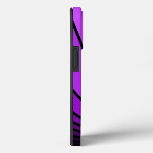 Art deco zon in het paarse Case-Mate iPhone case (Achterkant / Rechts)