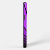 Art deco zon in paars iPhone hoesje (Rechterkant)