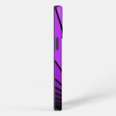 Art deco zon in paars iPhone hoesje (Rechterkant)
