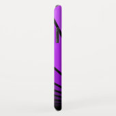 Art deco zon in paarse iPhone / iPad case (Achterkant/rechts)