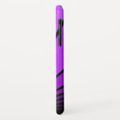 Art deco zon in paarse iPhone / iPad case (Achterkant/links)