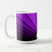 Art deco zon in paarse Mok (Links)